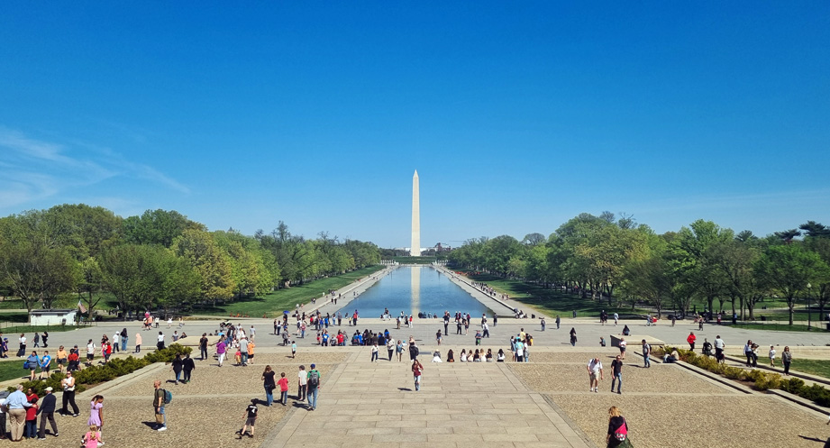 Washington Monument View from Lincoln Memorial