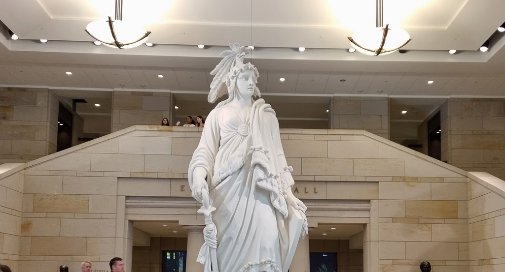 Statue of Freedom inside Capitol