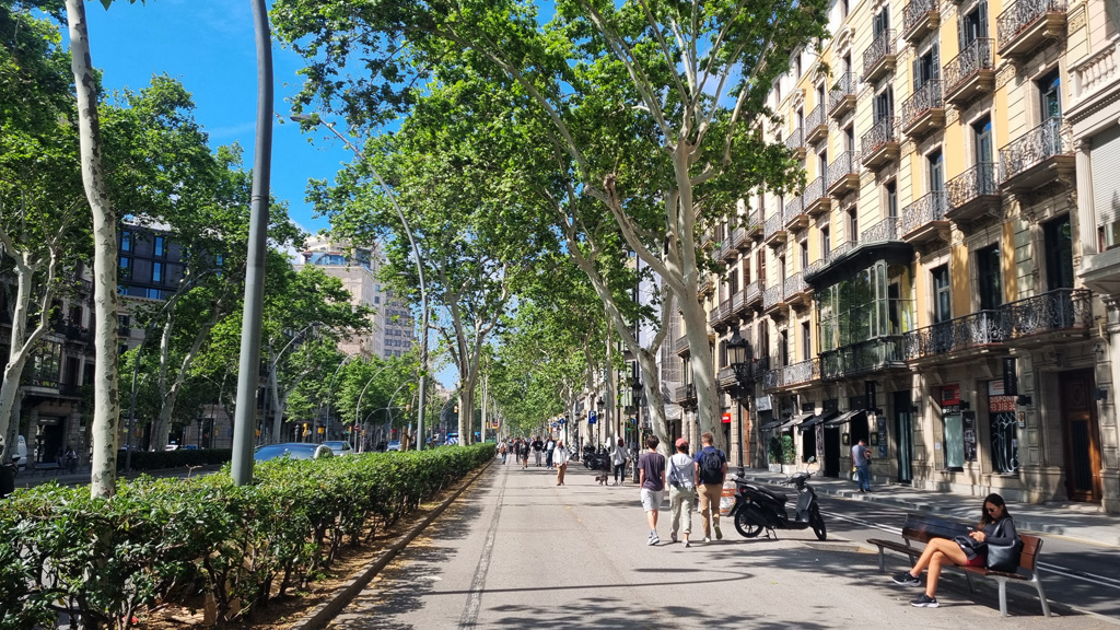 Barcelona large roads