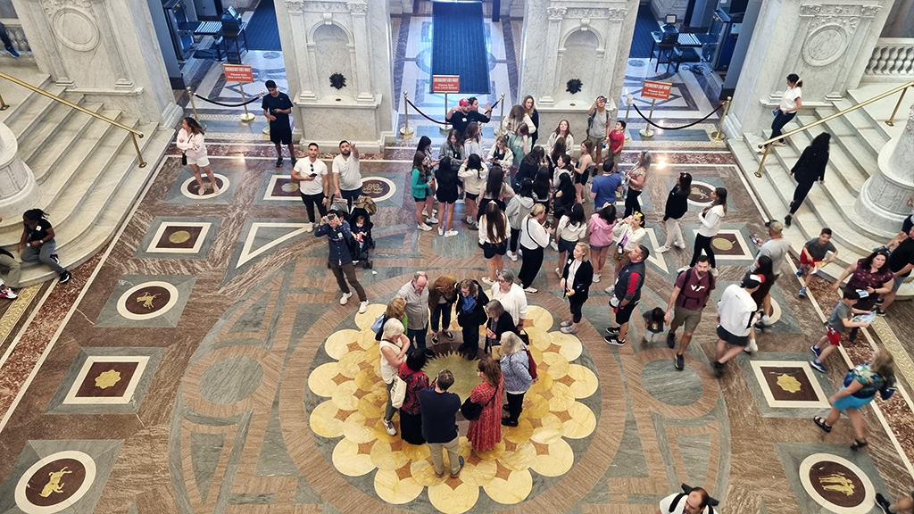 Library Of Congress Flower Floor