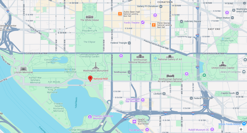 The National Mall Map