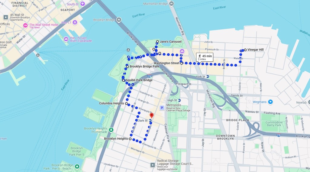 Brooklyn walking Map