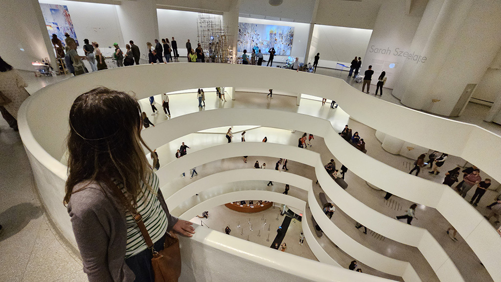 touching Guggenheim
