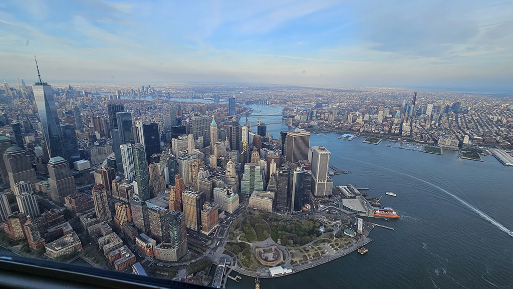 The tip of Manhattan Aerial View