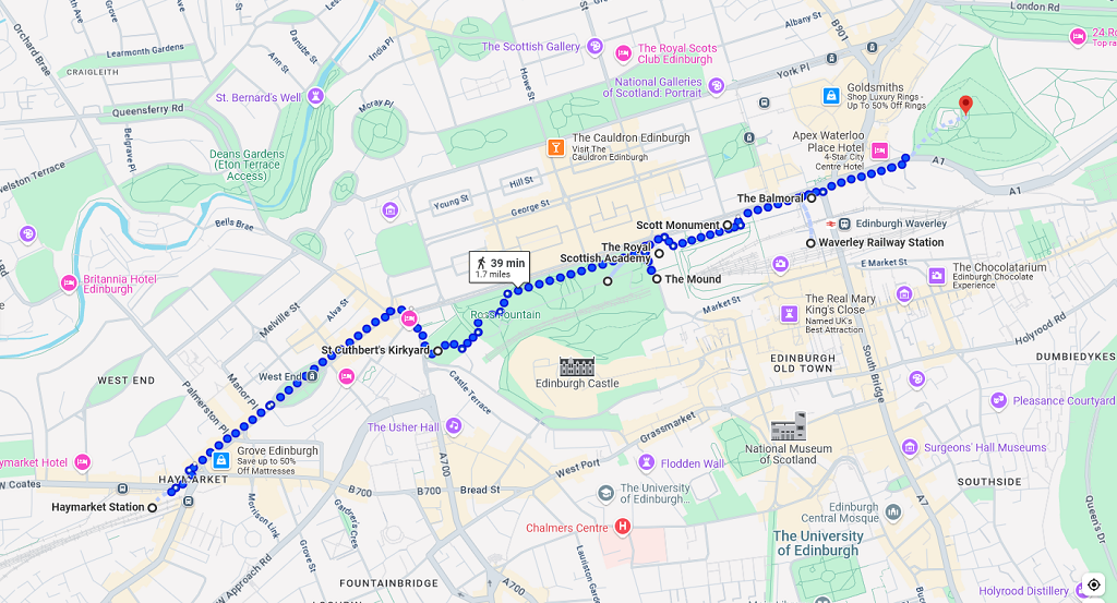 Princes Street Route