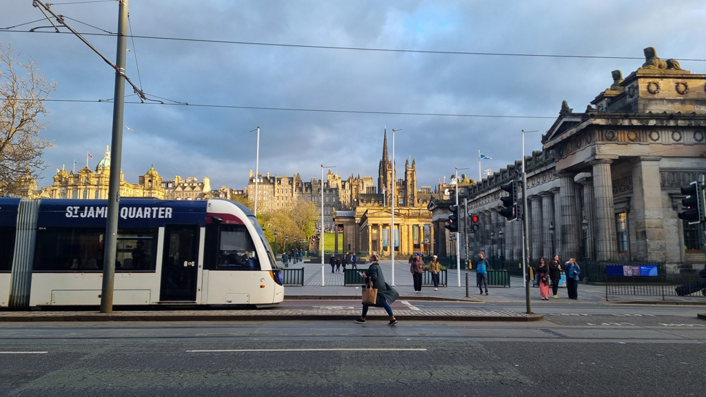 crossing Princes Street