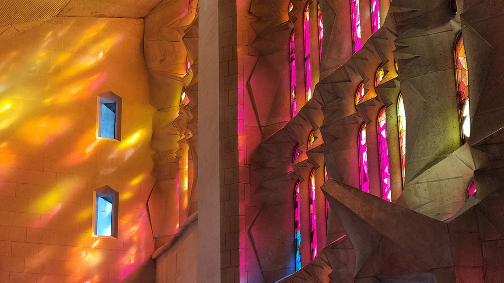 Sagrada Passion Facade Orange