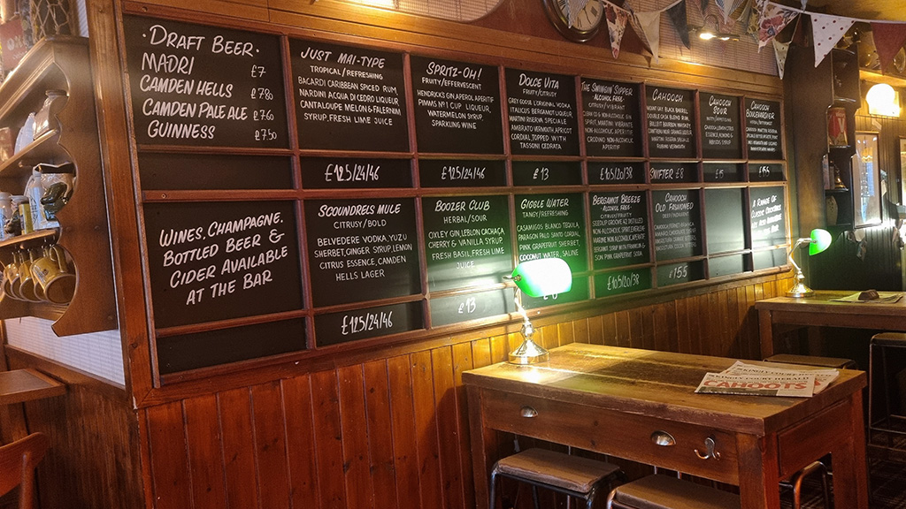 inside A pub in London